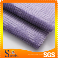 Tissu Jacquard velours côtelé de coton pour vêtements (SRSC 305)